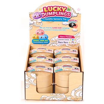 RAGE - LUCKY DUMPLINGS - Squishy Bun Dumplings VEĽK&Eacute; Rozm. 8.5 x 8.5 x 4.8 cm - V DISPLEJI (12ks)