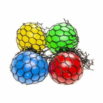 ANTISTRESOV&Aacute; SQUISHY LOPTIČKA - Priemer: 5 CM - MIX JASN&Yacute;CH FARIEB V DISPLEJI (24ks)