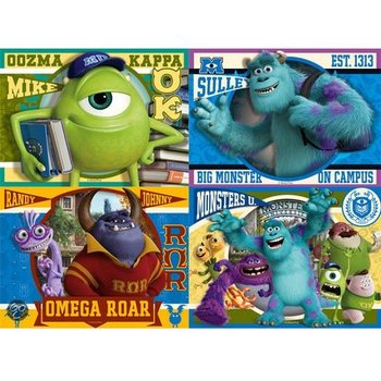 PUZZLE DISNEY PIXAR PRIS&Scaron;ERKY: UNIVERZITA 4-V-1 (6 ks)