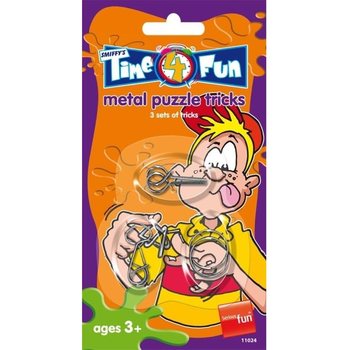 SMIFFY'S 3 kovov&eacute; hlavolamy na karte (24 ks)
