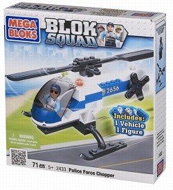 MEGABLOKS BLOK SQUAD POLICAJNÝ VRTUĽNÍK - 2433 (1 ks)