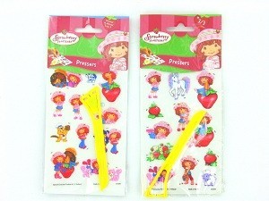 Prepisovacie obtlačky / Transferov&eacute; n&aacute;lepky Strawberry Shortcake (24 ks)
