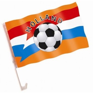 Vlajka na Auto Holandsko Futbal (6 ks)