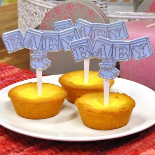 Z&Aacute;PICH DO CUPCAKES K NARODENIU - SVETLOMODR&Yacute; (12 ks)