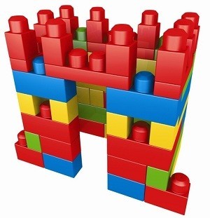 MEGA BLOKS Stavebn&eacute; Kocky v Ta&scaron;ke (70 Dielov) - 8309