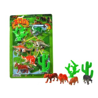 Hrac&iacute; set Zoologick&aacute; z&aacute;hrada (12 ks)