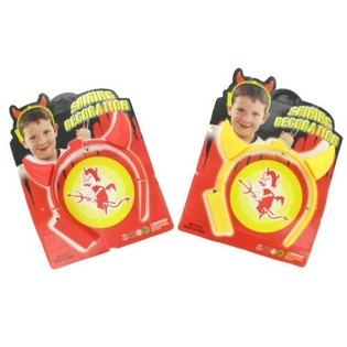 Svietiaca čelenka Čertovsk&eacute; rohy LED (6 ks)