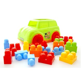 AUTO S VEĽK&Yacute;MI STAVEBN&Yacute;MI KOCKAMI (2 ks)