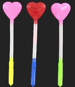Svietiaca tyčinka LED - model Srdce (10 ks)