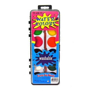 Vodov&eacute; farby v krabičke (12 ks)