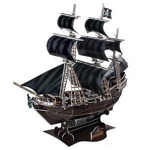 3D puzzle - Pir&aacute;tska loď Queen Anne's Revenge