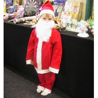Vianočn&yacute; Kost&yacute;m Mikul&aacute;&scaron; / Santa pre Deti | 4-dielny