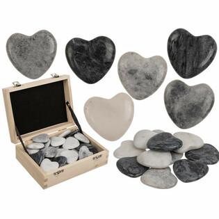 PR&Iacute;RODN&Eacute; KAMENE V TVARE SRDCA - WORRY STONES (36 ks)