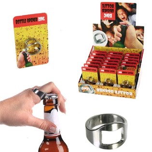 Prsteň Otv&aacute;rač na Pivo v Displayi (24 ks)