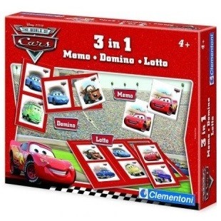 HRA 3 V 1 DISNEY PIXAR AUT&Aacute; (CARS) - MEMO - DOMINO - LOTO
