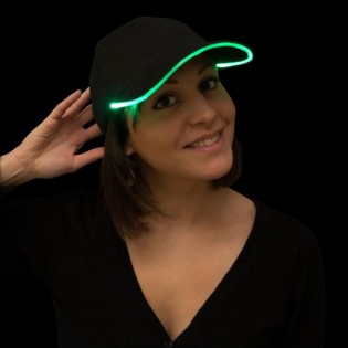SVIETIACA LED &Scaron;ILTOVKA / PARTY CAPS - FARBA: ZELEN&Aacute; (12 KS)