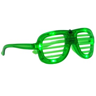 SVIETIACE OKULIARE SHUTTER SHADES S LED OSVETLEN&Iacute;M - FARBA: ZELEN&Aacute; (12 ks)