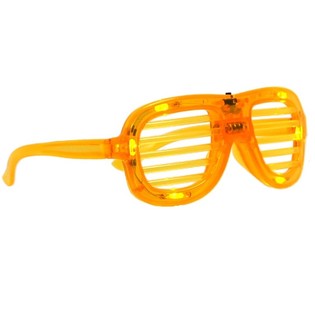 LED OKULIARE SHUTTER SHADES S OSVETLEN&Iacute;M - FARBA: ŽLT&Aacute; (12 ks)