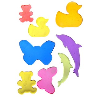 Dekorat&iacute;vne G&eacute;lov&eacute; N&aacute;lepky Jelly Gems 22x12 cm (24 ks)