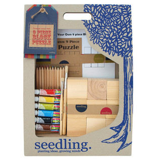 Kreat&iacute;vna sada Seedling - Navrhni si vlastn&eacute; puzzle z 9 dreven&yacute;ch kociek