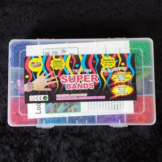 2 600 ks Super Bands / Gumičky Loom vo veľkej &scaron;katuli (Balenie 6 ks)
