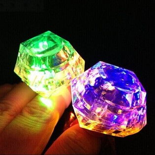 Svietiace Prstene v Displeji (36 ks) - LED Prstienky