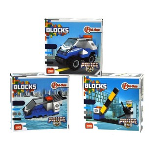 Stavebn&eacute; Kocky Bricks - Policajn&aacute; S&eacute;ria (11 ks)