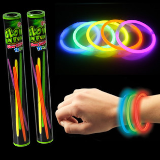 Svietiace tyčinky Glow Sticks 12 ks v tube (22 t&uacute;b)