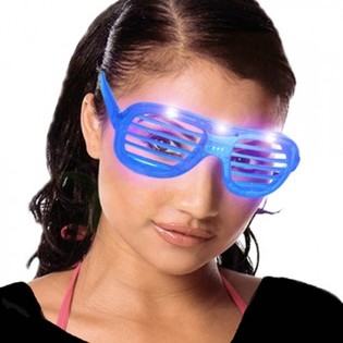 Svietiace okuliare Shutter Shades LED (24 ks)