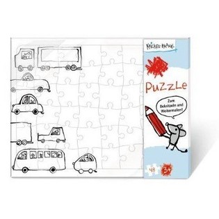 VEĽK&Eacute; PUZZLE NA VLASTN&Eacute; VYFARBENIE (24 ks)