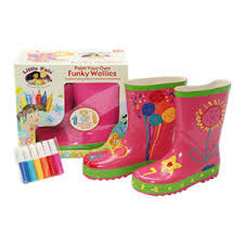 FUNKY WELLIES - Vyfarbi si Vlastn&eacute; Gum&aacute;ky - Ružov&eacute; / Veľkosť: 26