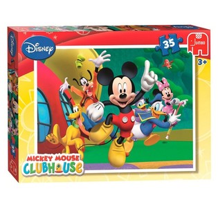 Jumbo Disney Mickey Mouse Clubhouse Sk&aacute;kanie Puzzle 35 Dielikov (3 ks)