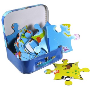 Veľk&eacute; Puzzle Mapa Sveta v Kufr&iacute;ku