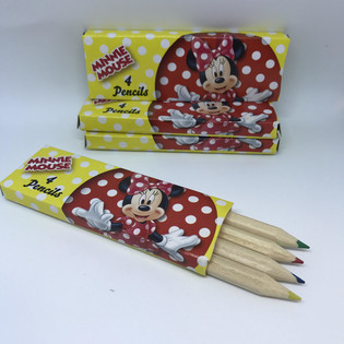Disney - Minnie Mouse Mal% Pastelky 4 ks v Krabi%ke (48 ks)