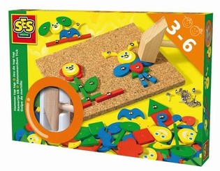 SES Zatĺkačka Fant&aacute;zia - Korkov&aacute; Tabuľka s Kladivkom (1 ks)