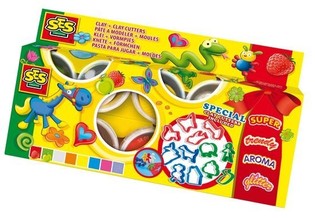 SES Modelovacia Hlina Claymania 8x90g + Formičky (1 ks)