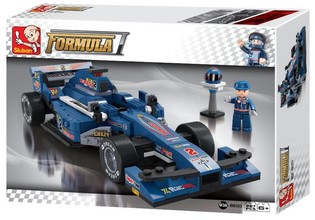Sluban Pretek&aacute;rske Auto F1 Modr&eacute; M38-B0353 (1 ks)