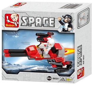 Sluban Vesm&iacute;rny bombard&eacute;r Space Bomber M38-B0321 (1 ks)