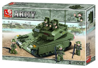 Vojensk&yacute; tank Sluban Army M38-B0305 Stavebnica (1 ks)