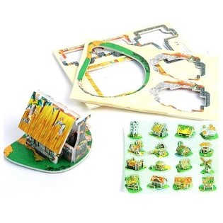 MAL&Eacute; 3D PUZZLE - DOMČEK (48 ks)