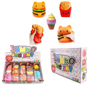 JUMBO Squishies v Displayi (12 ks) - Voňav&eacute; Antistresov&eacute; Hračky