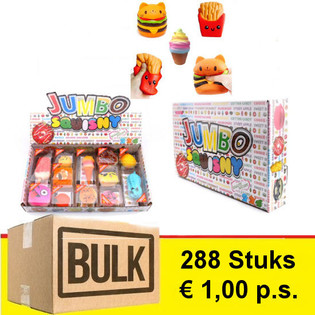 *** VEĽKOOBCHODN&Aacute; PONUKA *** JUMBO SQUISHY v Displayi (288 ks) - HIT!