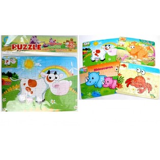 MIX ZVIERAC&Iacute;CH PUZZLE, 26x19 cm. (24 ks)