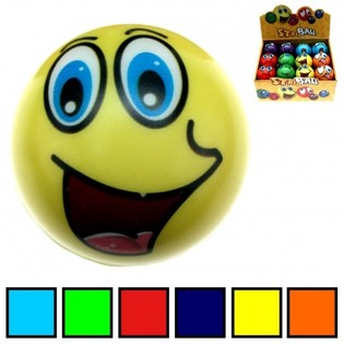 Antistresov&eacute; Loptičky Smiley PU - Displej (24 ks)