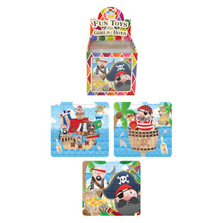 Pir&aacute;tske puzzle 13 x 12 cm v displeji (108 ks)