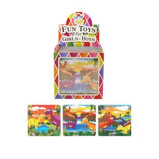 PUZZLE &ndash; DINOSAURY, 13 x 12 cm, V DISPLEJI (108 ks)