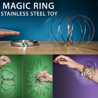 Magick&eacute; kr&uacute;žky / Flow Rings - Kinetic 3D - STRIEBORN&Eacute; | NA KARTE (12 ks)