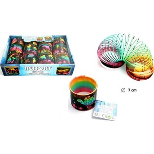 Veľk&eacute; Pružiny Slinky Morsk&eacute; Živoč&iacute;chy &Oslash;7cm v Displayi (12ks)
