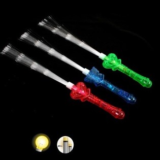 Veľk&eacute; Svietiace LED Tyčinky s Optick&yacute;mi Vl&aacute;knami, 40 cm (48 ks)