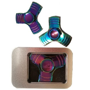 KOVOV&Yacute; FIDGET SPINNER V DARČEKOVEJ KRABIČKE (10 ks)